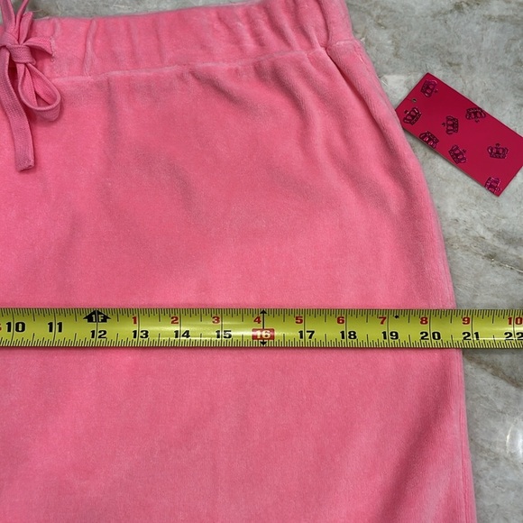 NEW Juicy Couture Pink Velour Mini Skirt | Y2K Style | Size L‎ | NWT - Picture 6 of 11